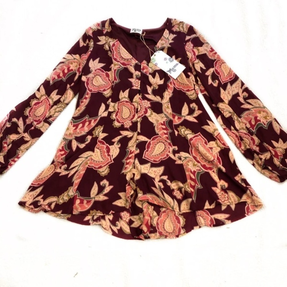 NWT Show Me Your Mumu Bailey Tie Back Romper & - Picture 13 of 15